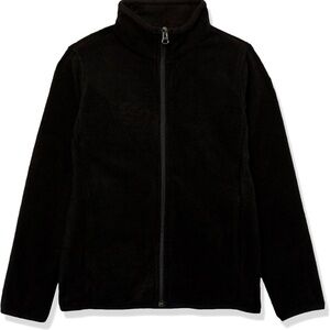 NWT Amazon Essentials Youth Boy size XXL BLACK Polar Fleece Full-Zip Mock Jacket
